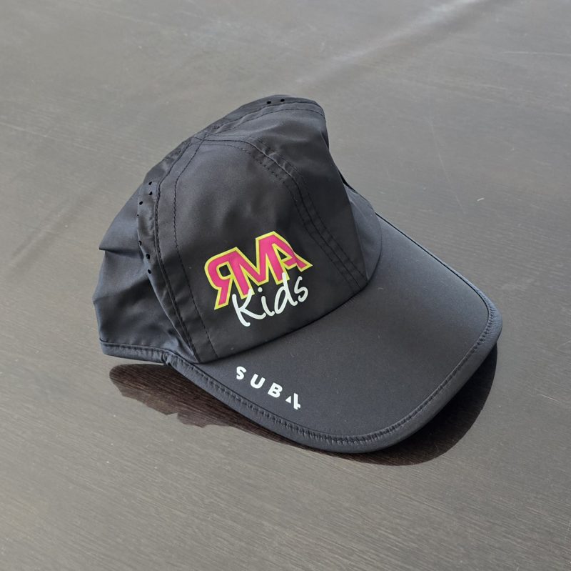 RMA Kids Black Running Cap Sub4 Performance - Image 6