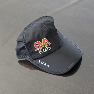 RMA Kids Black Running Cap Sub4 Performance